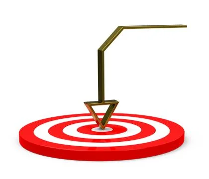The target Stock Illustration