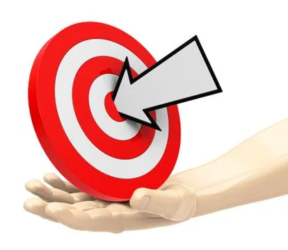The target Stock Illustration