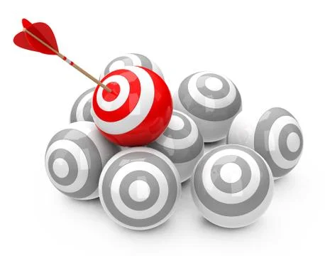 The target Stock Illustration