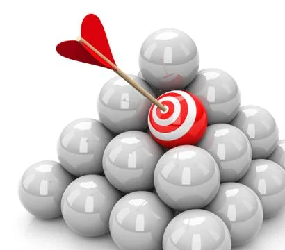 The target Stock Illustration