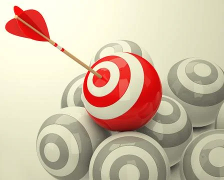 The target Stock Illustration