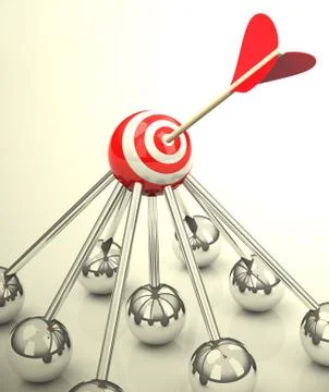 The target Stock Illustration