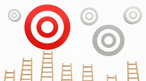 To the target Stock Illustration