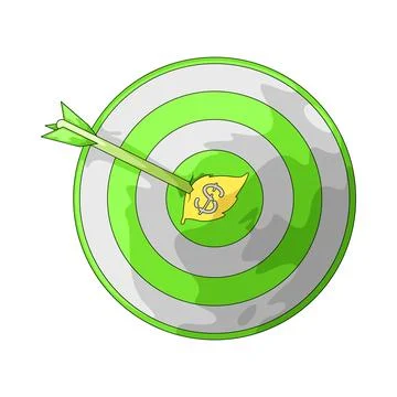 Target illustration Ilustração Stock