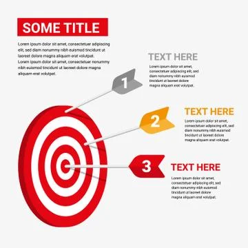 Target Infographic Step Stock Illustration