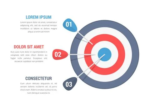 Target Infographics Stock Illustration