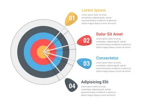 Target Infographics Stock Illustration