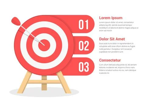 Target Infographics Stock Illustration