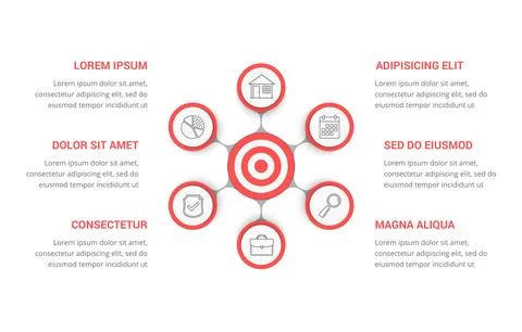 Target Infographics Stock Illustration