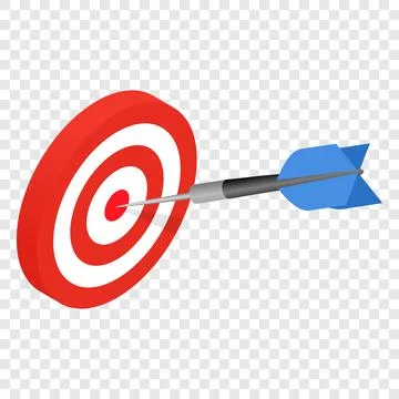 Target isometric 3d icon Stock Illustration