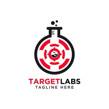 Target Lab Logo Design Element. vector Stock Illustration