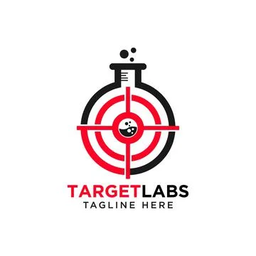 Target Lab Logo Design Element. vector Stock Illustration