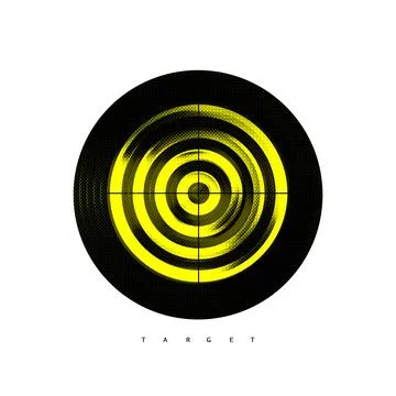 Target landing page, Stock Illustration