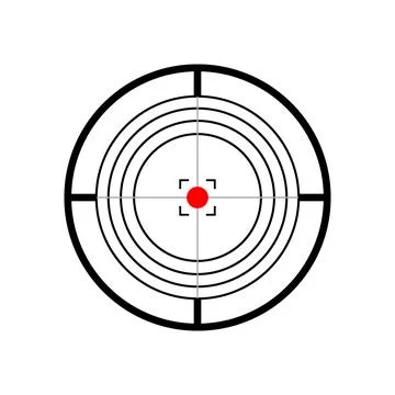 Target Line Icon. Target Concept. Vector Illustration Stock Illustration