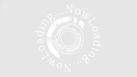 Target loading loading Text animation 1080p - 30 fps - Alpha Channel Stock Footage 256202327