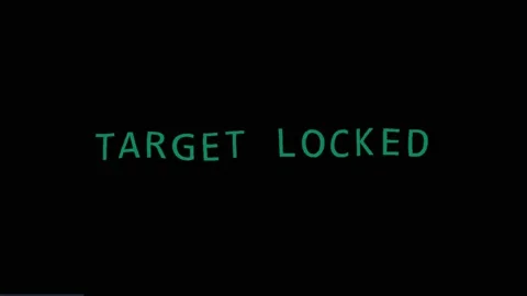 Target Locked Tactical HUD Radar Scanning Loop Stock Footage 330053616
