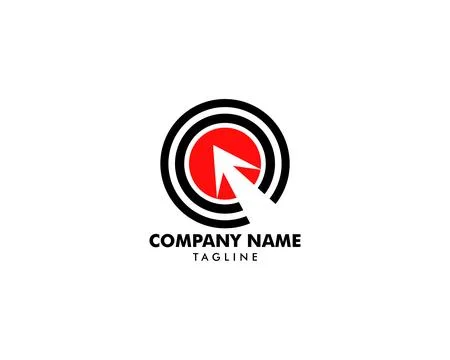Target logo design Stock Illustration