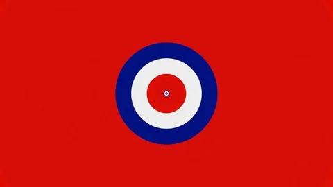 Target Loop on Red Video stock 79813913