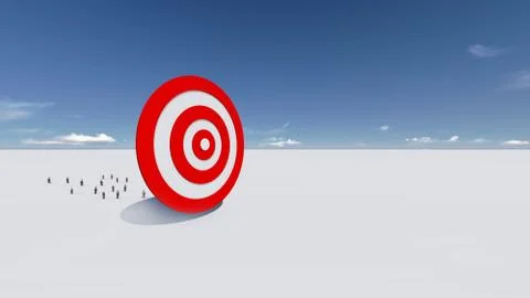 Target market group Stock Illustration