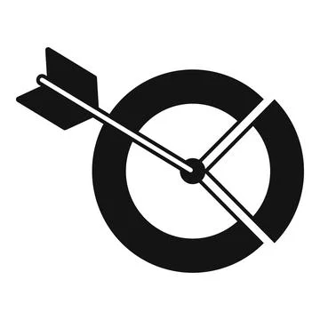 Target market icon simple vector. Customer chart Stock Illustration