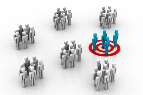 Target Market Illustrazione stock