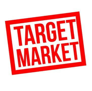 Target market stamp Stock Illustration