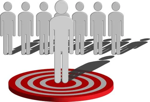 Target Marketing Stock Illustration