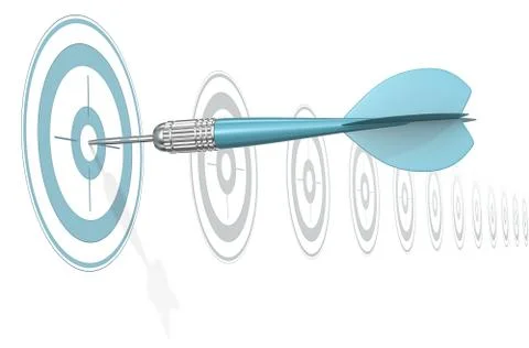 Target Marketing. Illustrazione stock