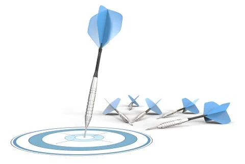 Target Marketing. Illustrazione stock