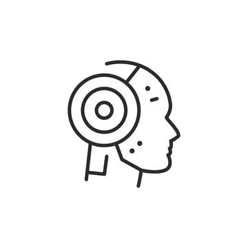 Target Mind Icon Stock Illustration