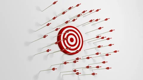 Target miss camera rotation Stock Footage 43405473