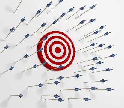 Target miss Illustrazione stock