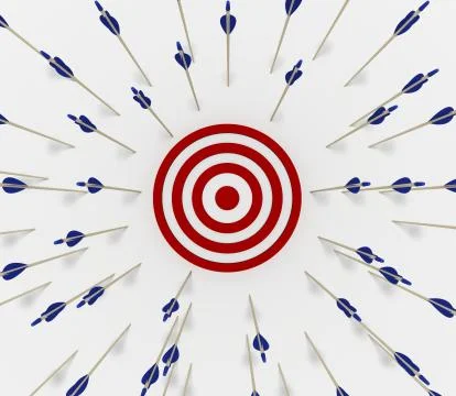 Target miss Illustrazione stock