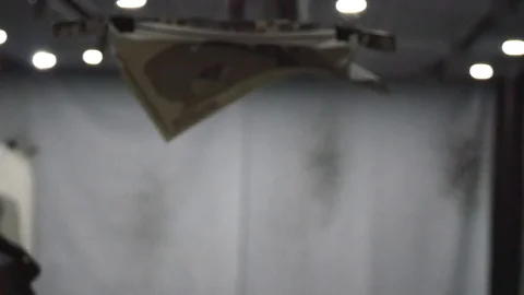 Target is moving to the camera with shooting result Stock Footage 72973821