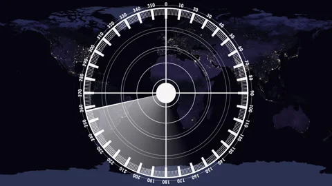 A target moving on the world map warning about the spreading of the global. Stock Footage 281299608