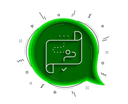 Target path line icon. Stratery goal sign. Core value. Vector Illustrazione stock