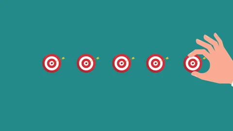 Target point animation Stock Footage 171794189