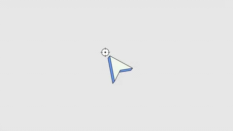 Target pointer cursor neubrutalism UI element animation Stock Footage 337407680