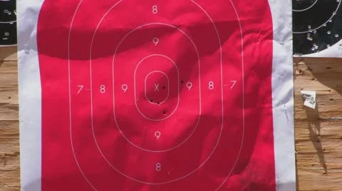 Target practice Stock Footage 11134288