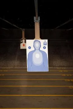 Target Practice at the Gun Range Stock Photos