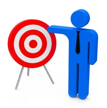 Target presentation Stock Illustration