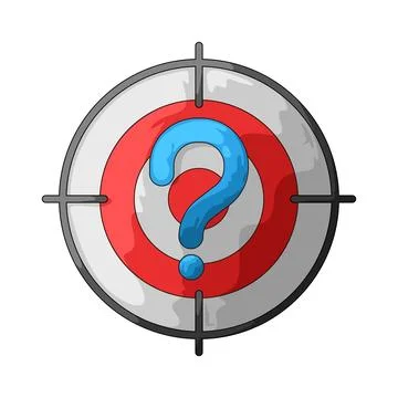 Target question illustration Ilustração Stock