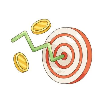 Target report Stock-Illustration