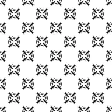 Target reticle pattern creating a seamless background design Stock Illustration