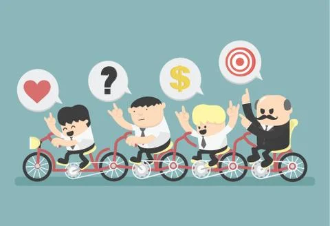 Target Salary man Stock Illustration