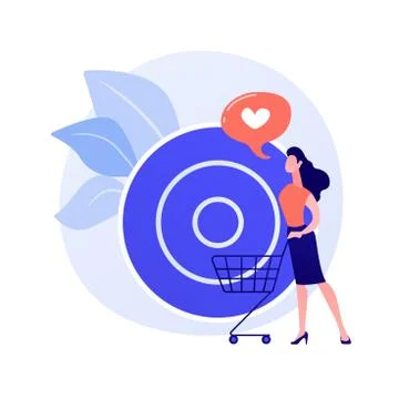 Target sales vector concept metaphor Stock Illustration