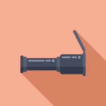 Target scope icon flat vector. Rifle sight Stock Illustration