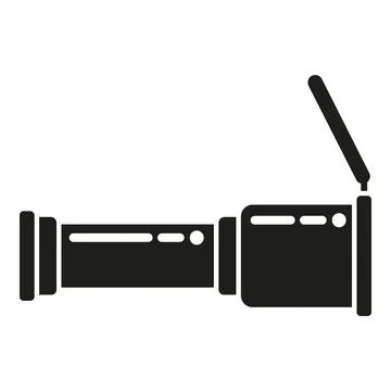 Target scope icon simple vector. Rifle sight Stock Illustration