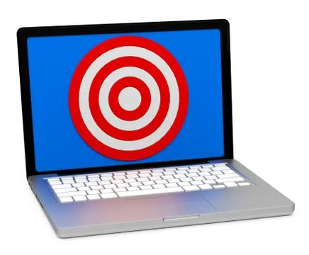 Target on a screen Stock Illustration