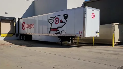 Target Semi Truck Object Retailer Markla... | Stock Video | Pond5